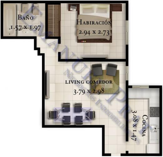 Departamento de 2 ambientes