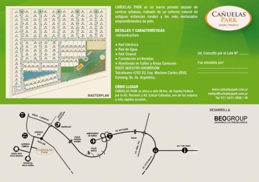 Lote en Cañuelas Park