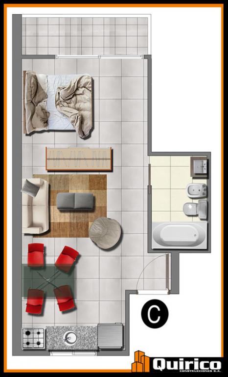 VENTA 1 Amb. c/bal. VILLA URQUIZA