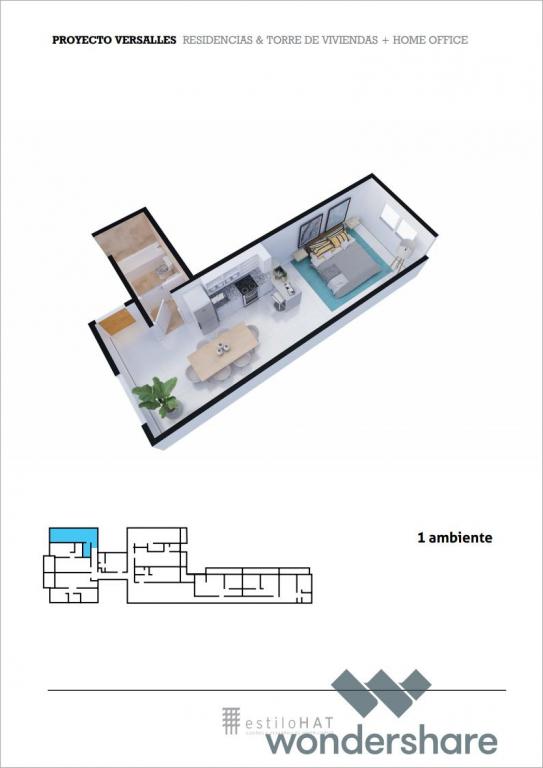 EXCELENTE PROYECTO 2 AMBIENTES A ENTREGAR EN 2022 EN LOPE DE
