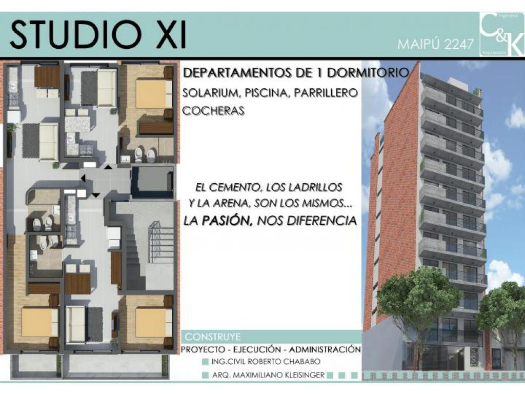 Rosario: Maipu 2247 Departamento de 1 dormitorio