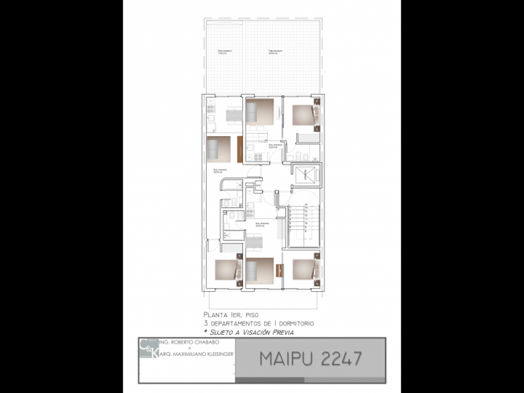 Rosario: Maipu 2247 Departamento de 1 dormitorio