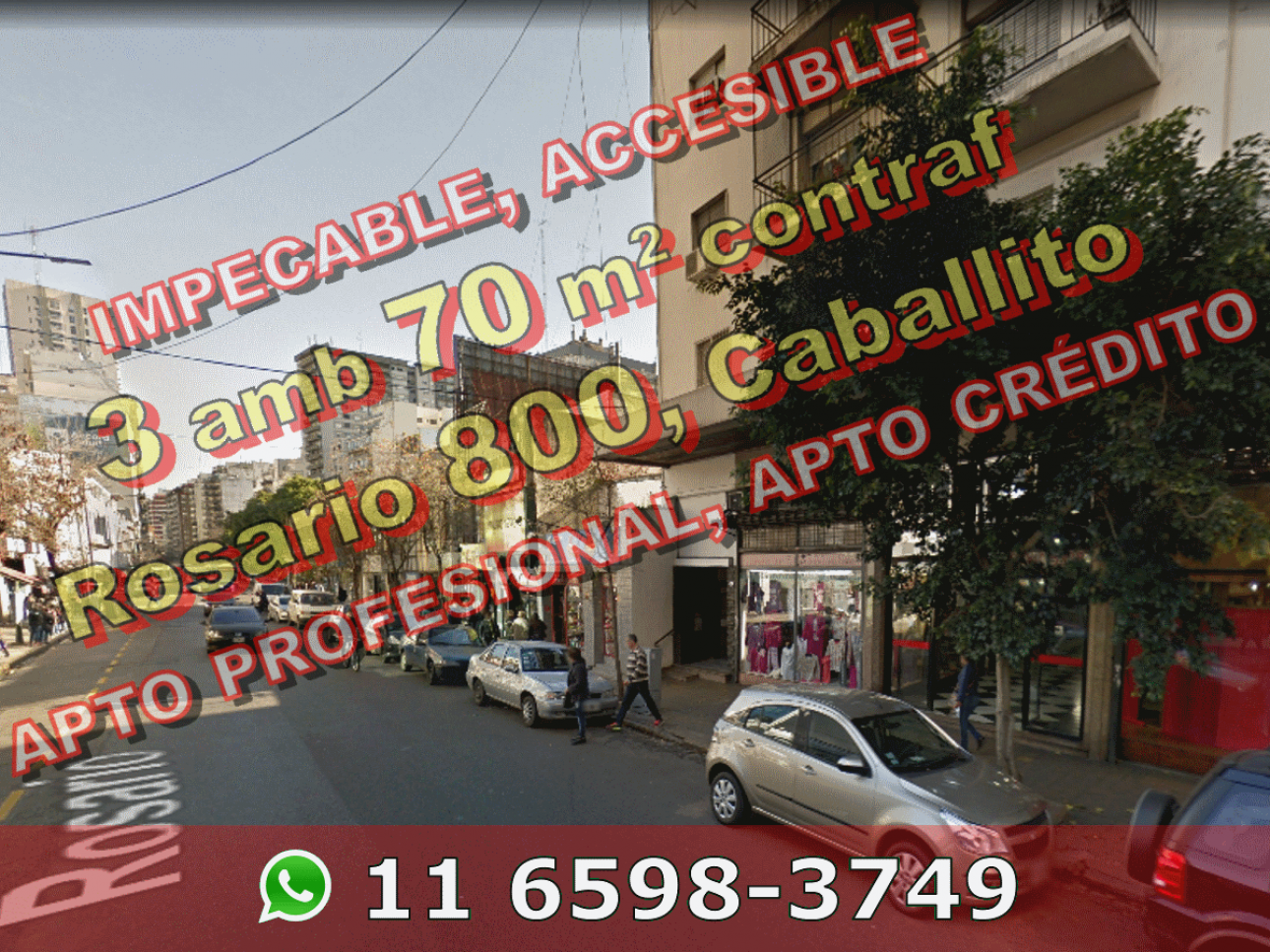 Dto Caballito 3amb 70m2 cntrf Excelen Rosario 800 u$s147.000