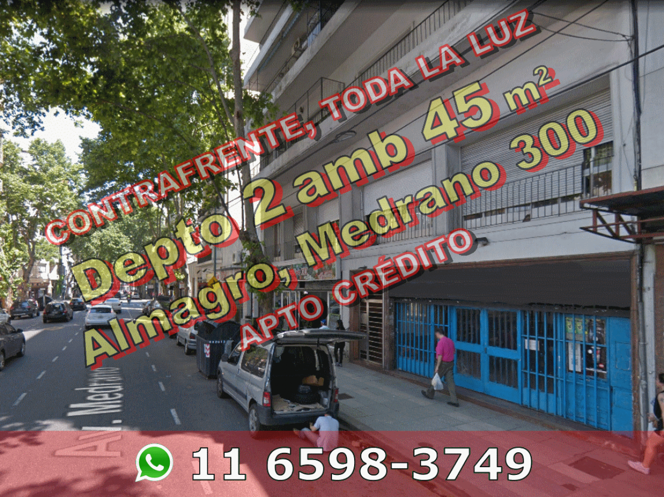 Dto Almagro 2amb 45m2 3erP contraf Av Medrano 300 u$s110.000