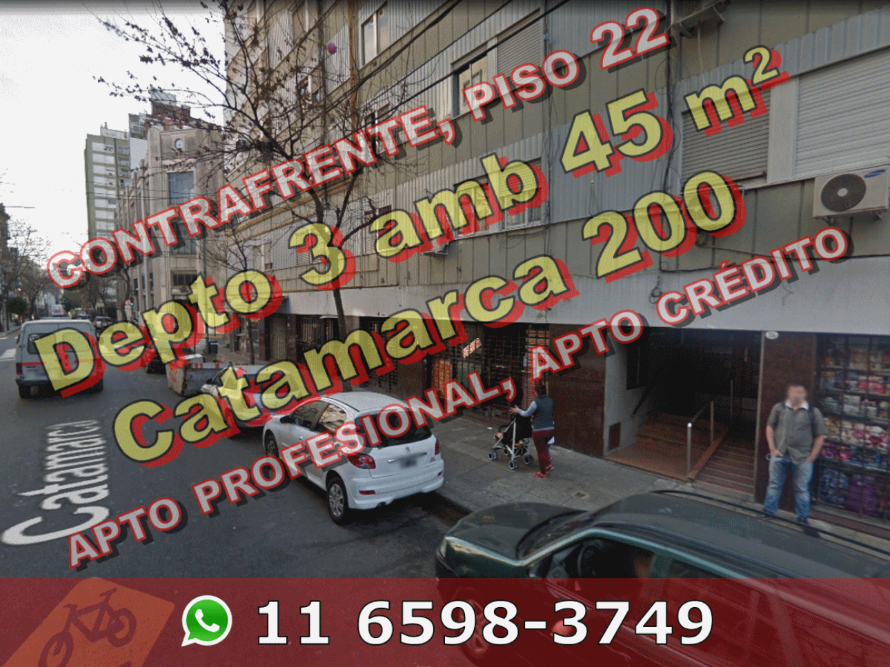Dto Balvanera 3amb 45m2 contraf 22oP Catamarca 200 u$s80.000