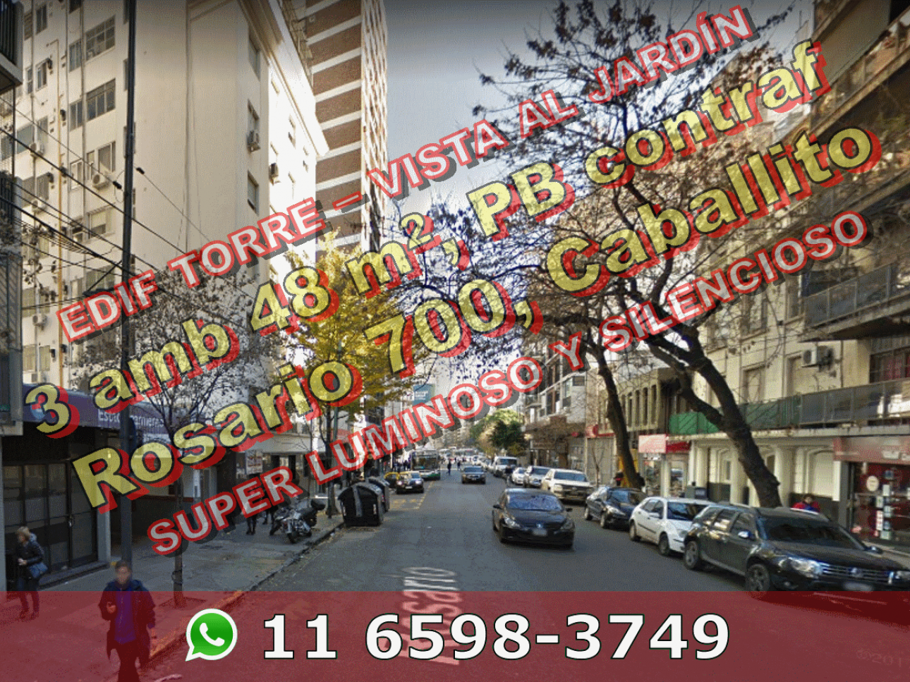 Dto Caballito 3amb 48m2 PB contrafren Rosario 700 u$s139.000