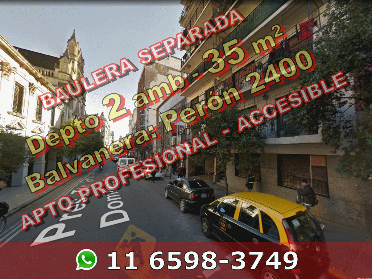 Dto Balvanera 2amb 35m2 cntrfr lumin 8o Perón 2400 u$s87.000