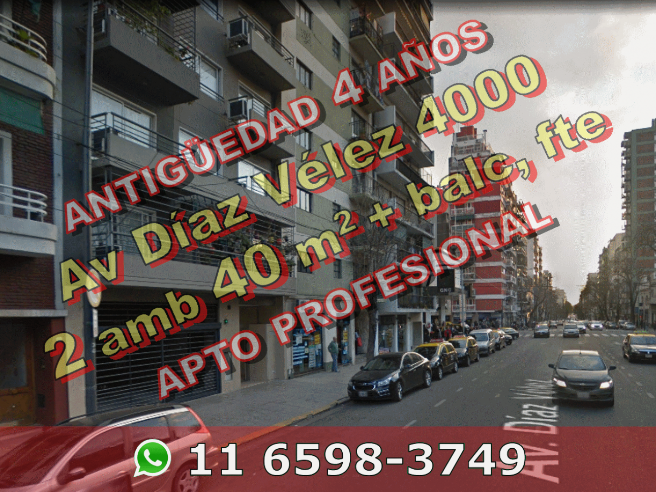 Dto Almagro 2amb 40m2 +blc amenit Díaz Vélez 4000 u$s117.000