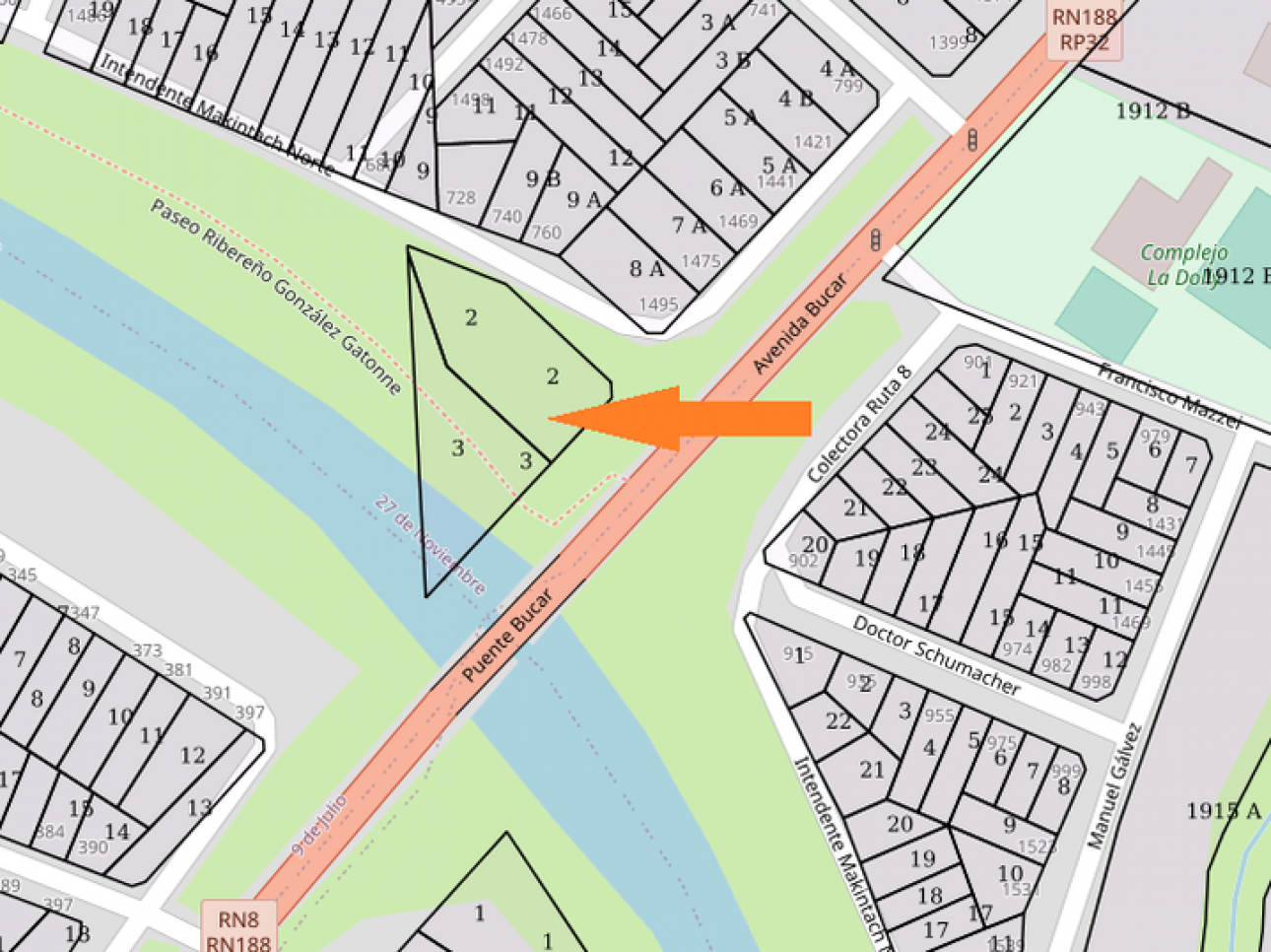 Vendo terreno de 1.572 m2 en Pergamino, Bs.As.