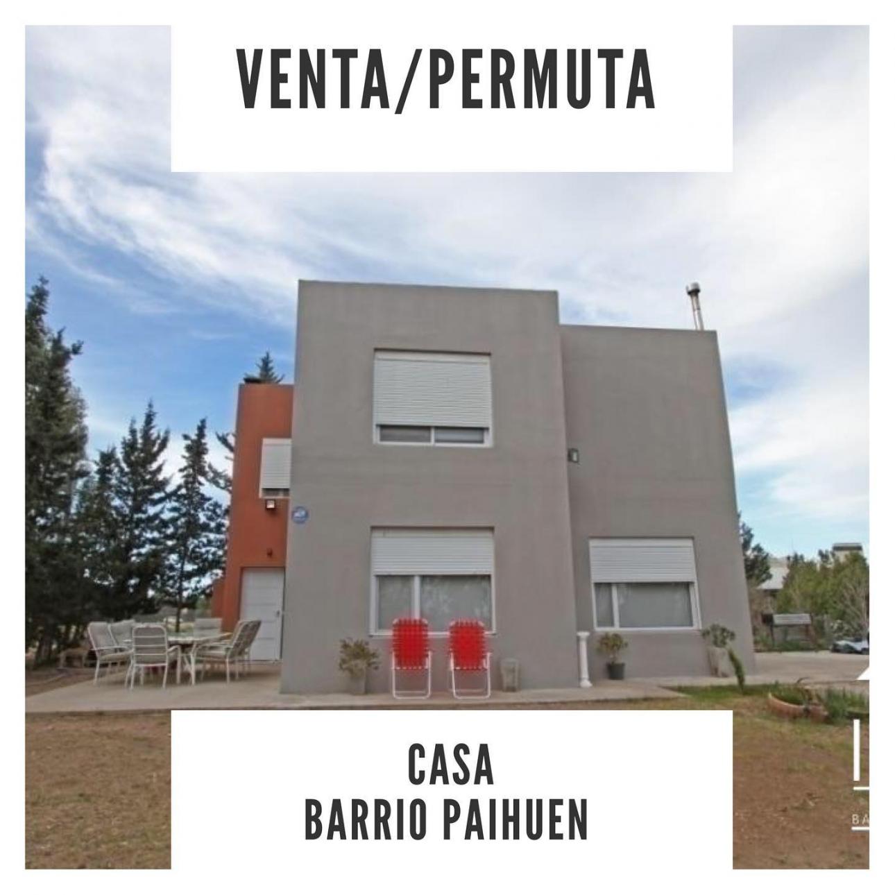 Casa Venta-permuta, Hermosa Casa En Barrio Paihuen