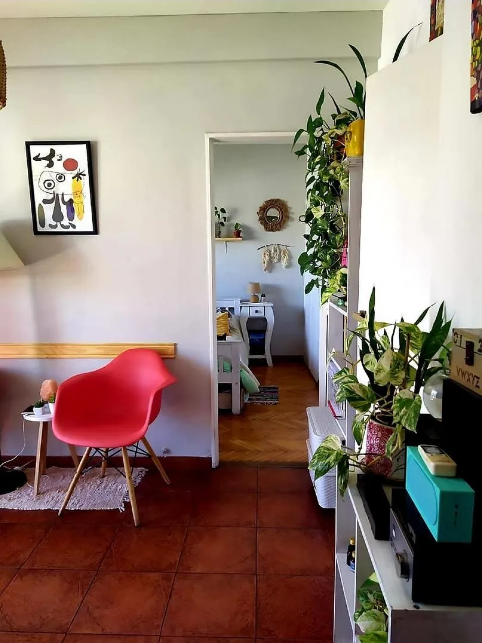 Departamento 2 ambientes c balcon terraza al frente, en Balv