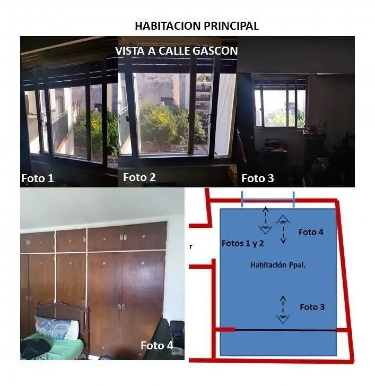 3 amb con baulera propia, 2 dorm y 1 baño, 57 m2