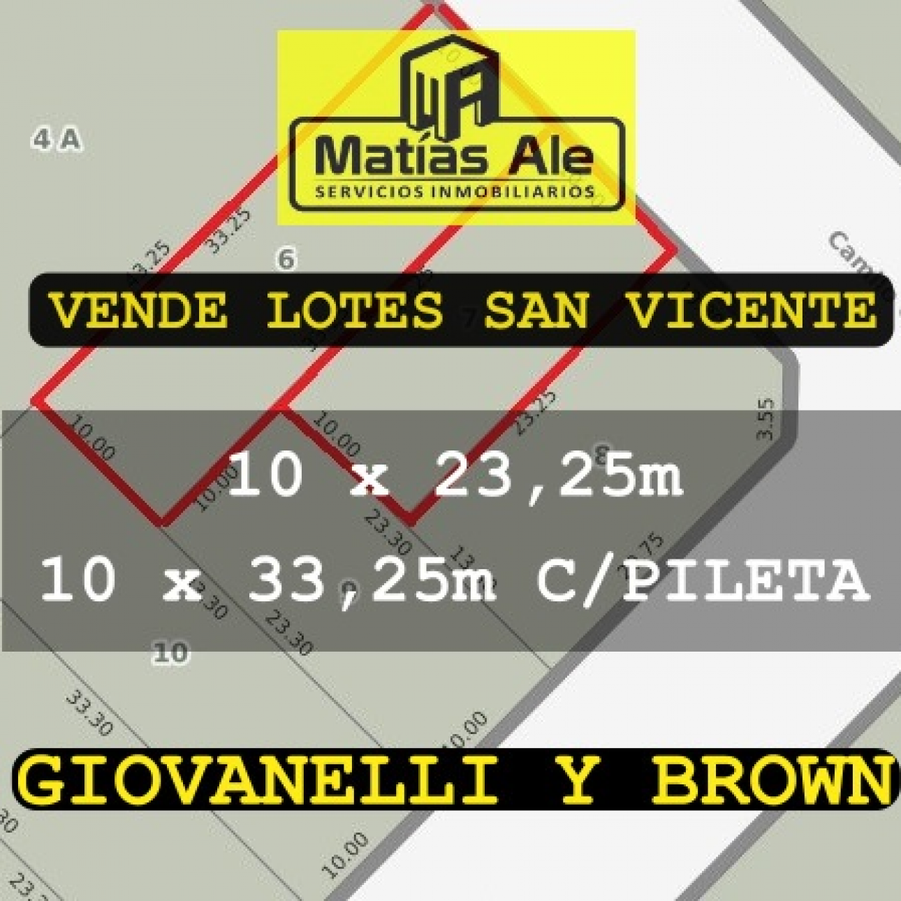 LOTES en SAN VICENTE