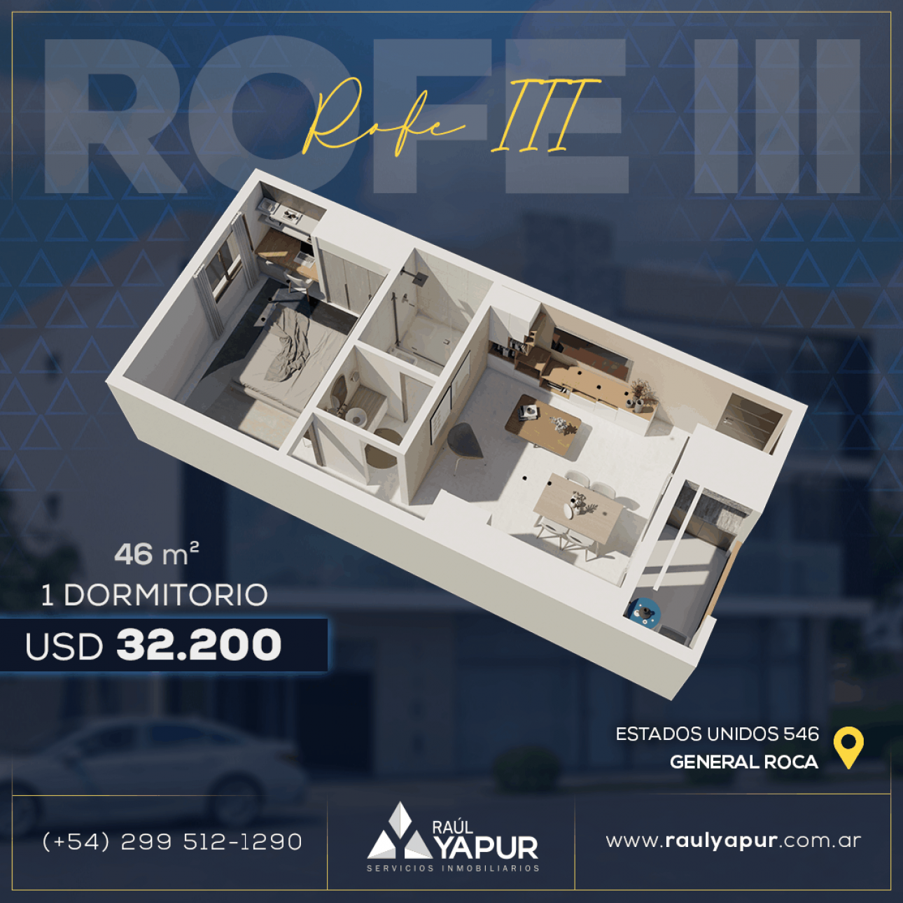 DEPARTAMENTO 1 DORMITORIO EN VENTA GENERAL ROCA