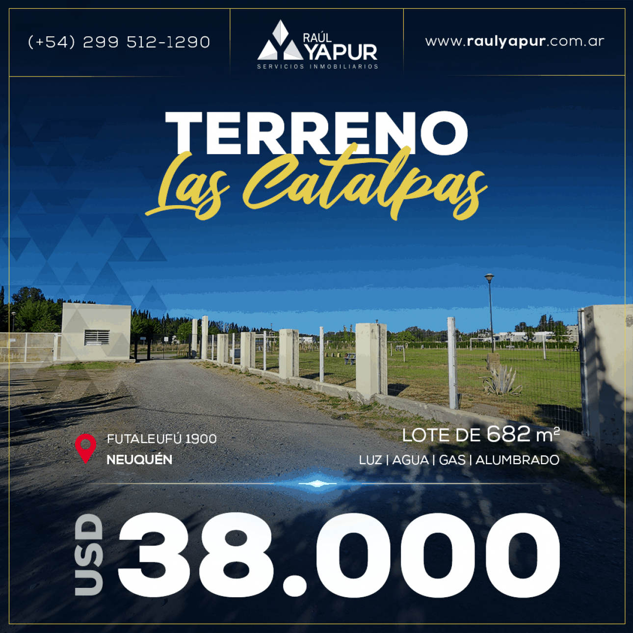 TERRENO EN VENTA, LAS CATALPAS | NEUQUÉN