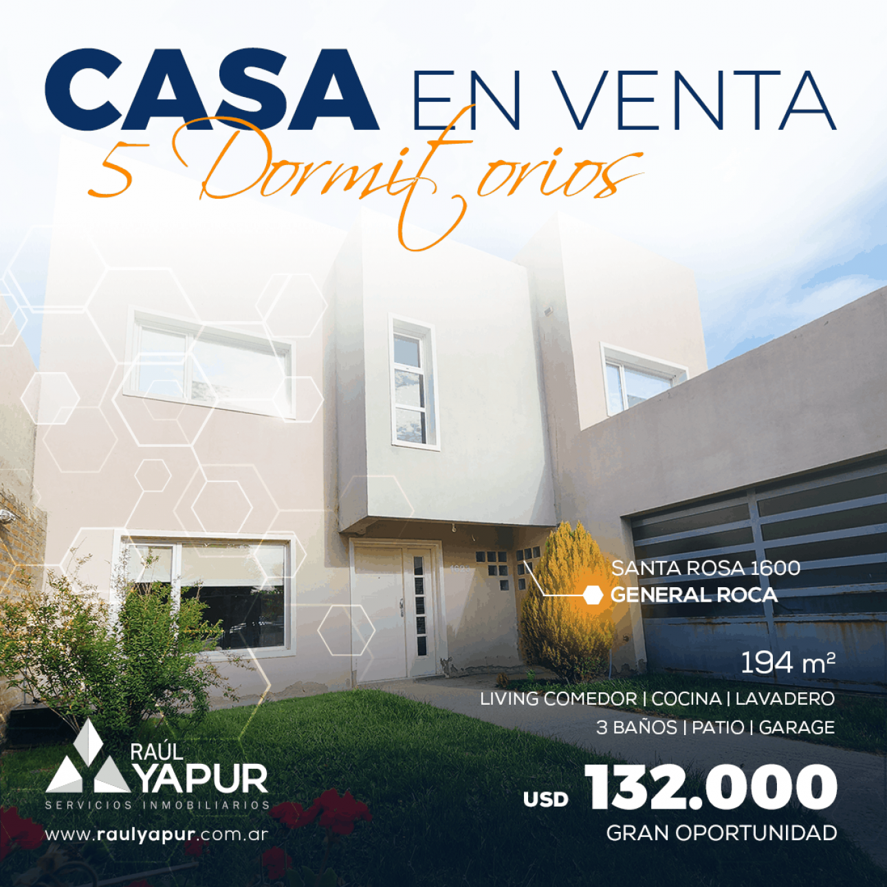 DÚPLEX EN VENTA, 5 DORMITORIOS, GENERAL ROCA