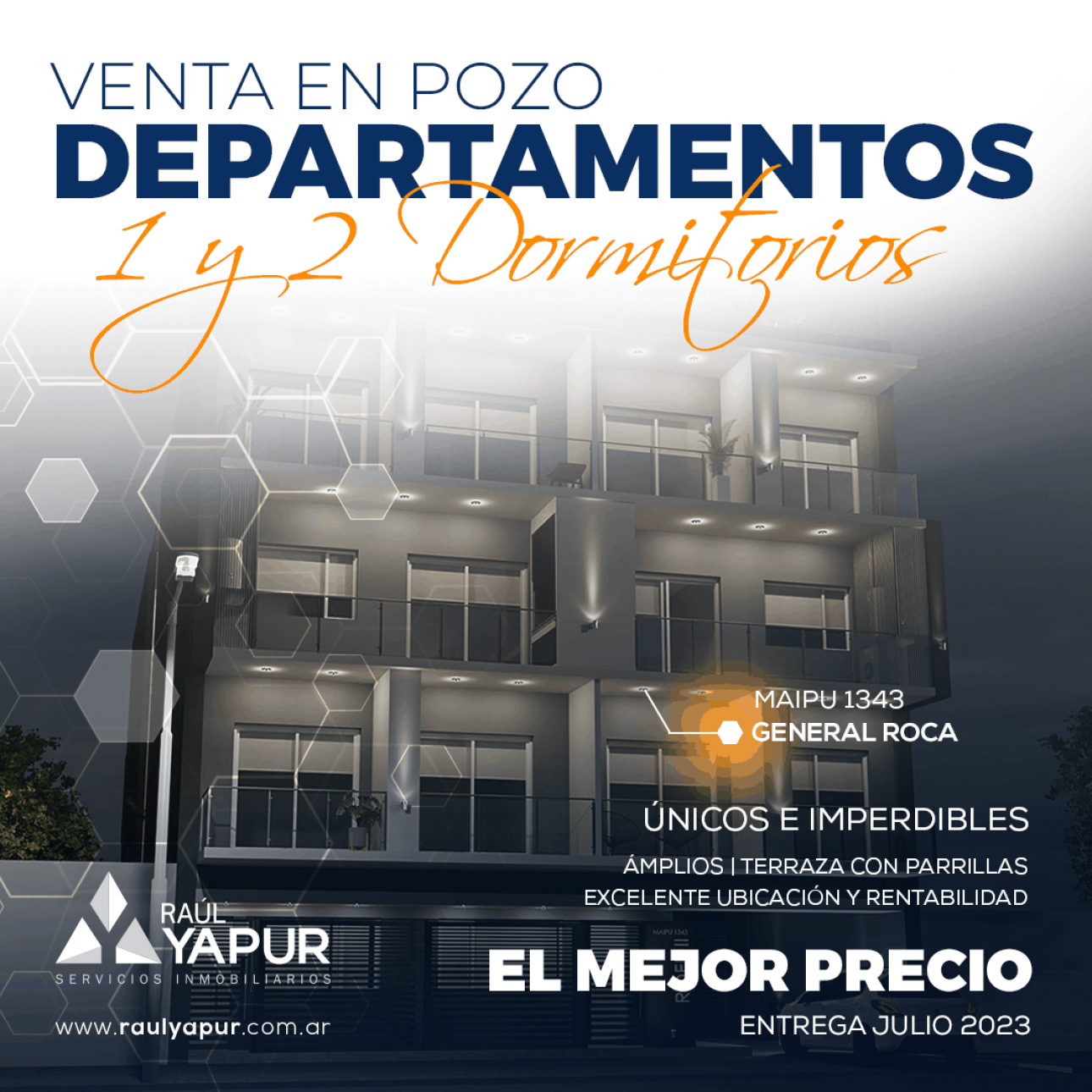 DEPARTAMENTO MONOAMBIENTE EN VENTA GENERAL ROCA