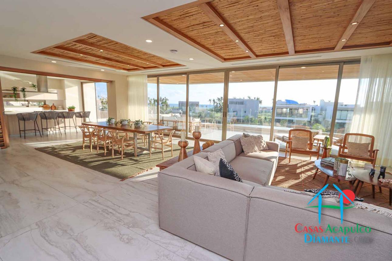 Terraza con alberca privada. Domótica en estancia y terraza
