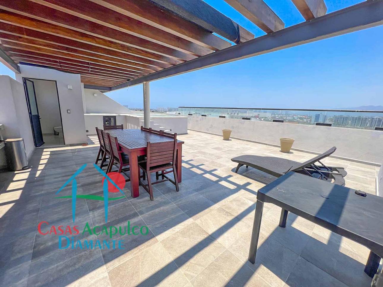 Roof Garden, Asador Y Jacuzzi, Terraza Con Vista a albercas