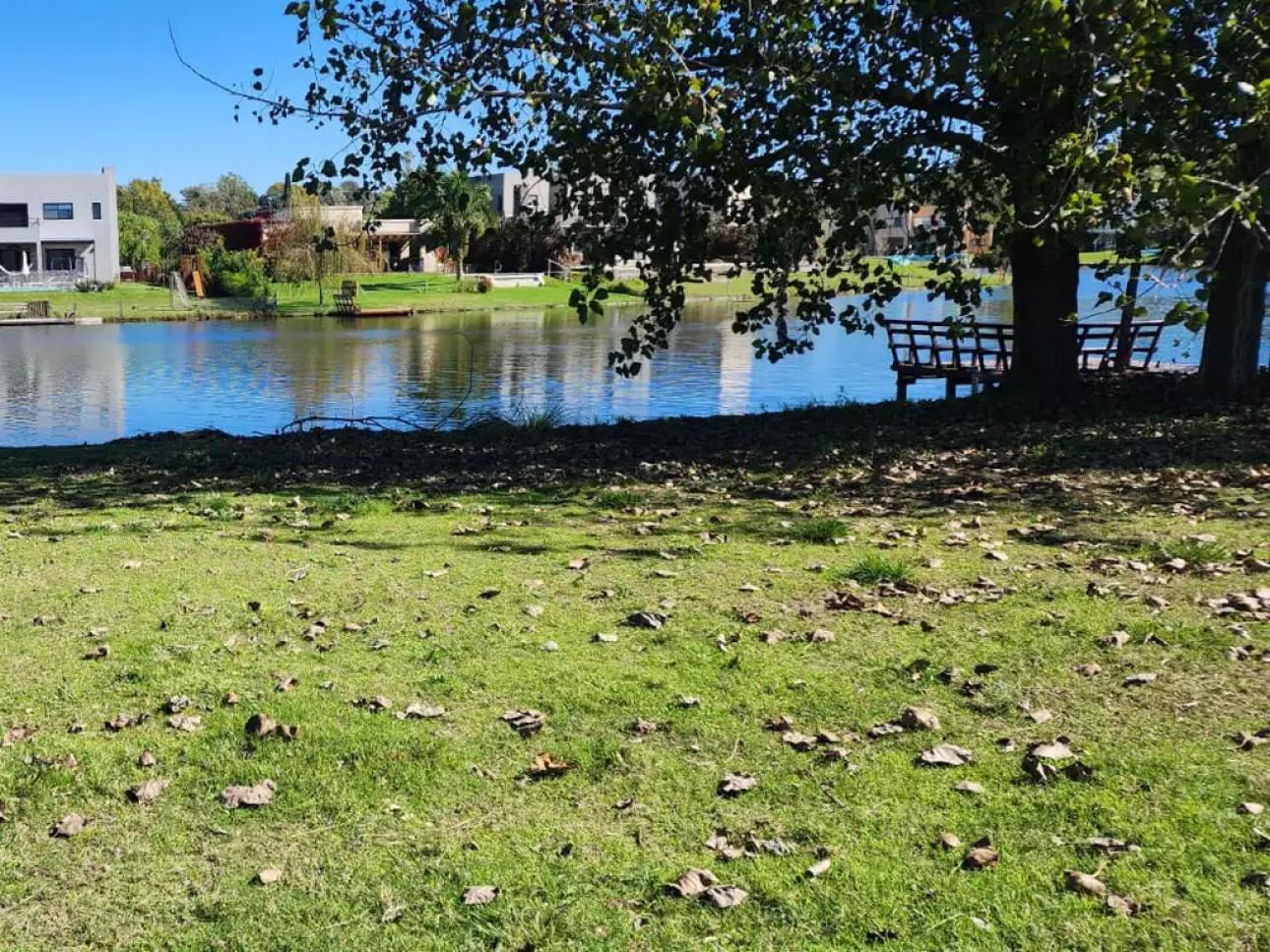 LOTE CON PLAYA A LA LAGUNA NORTE CON DOS AÑOSOS ARBOLES