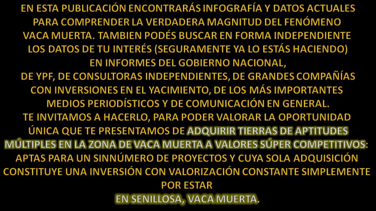 PUEBLO FINCAS VACA MUERTA  DE 5 HECTAREAS EN SENILLOSA