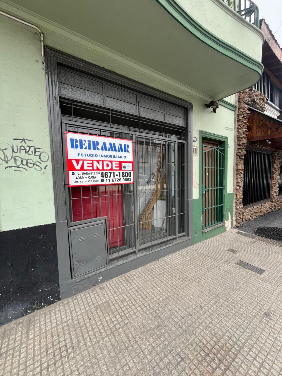 LOCAL DE 28 M2 + VIVIENDA DE 1 AMBIENTE CON PATIO.