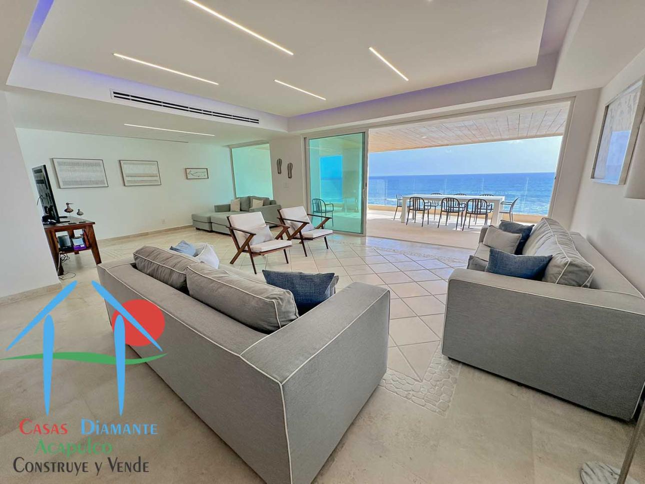 Departamento De Lujo Frente Al Mar Con Jacuzzi Y 4 Recámaras
