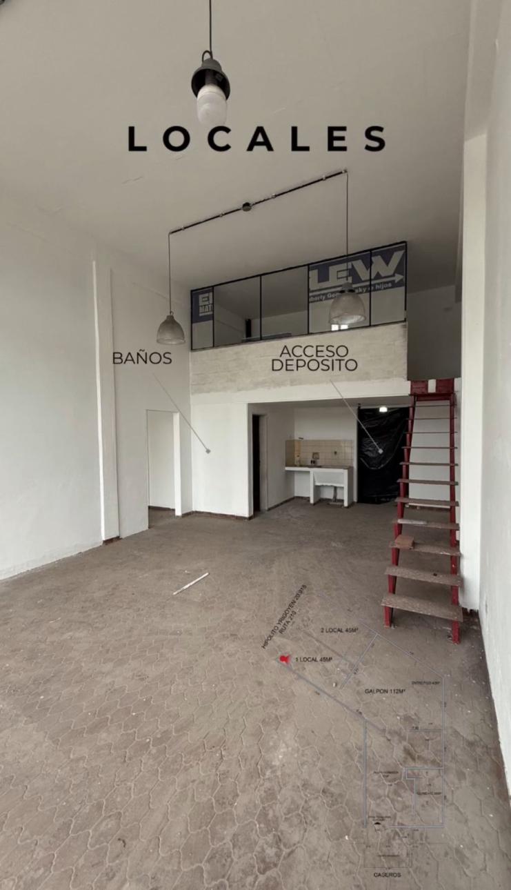 Excelentes Locales Comerciales con galpon sobre Yrigoyen