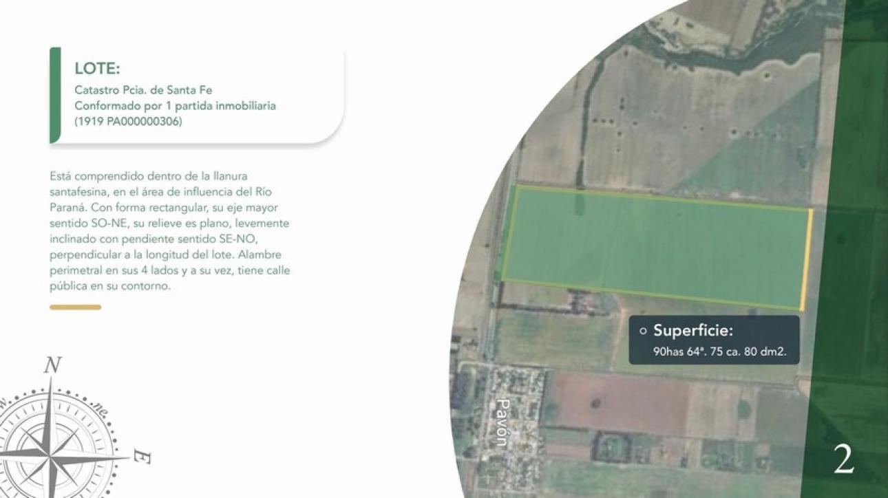 CAMPO 90 HAS EN PAVON, SANTA FE ????