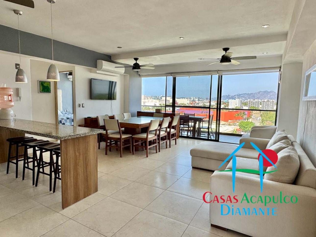 3 recámaras y roof garden con jacuzzi privado y asador