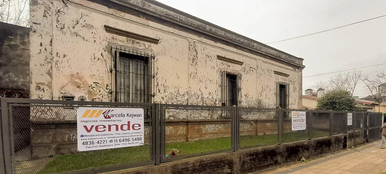 V.BALLESTER -UNICO LOTE DE 1.125 M2