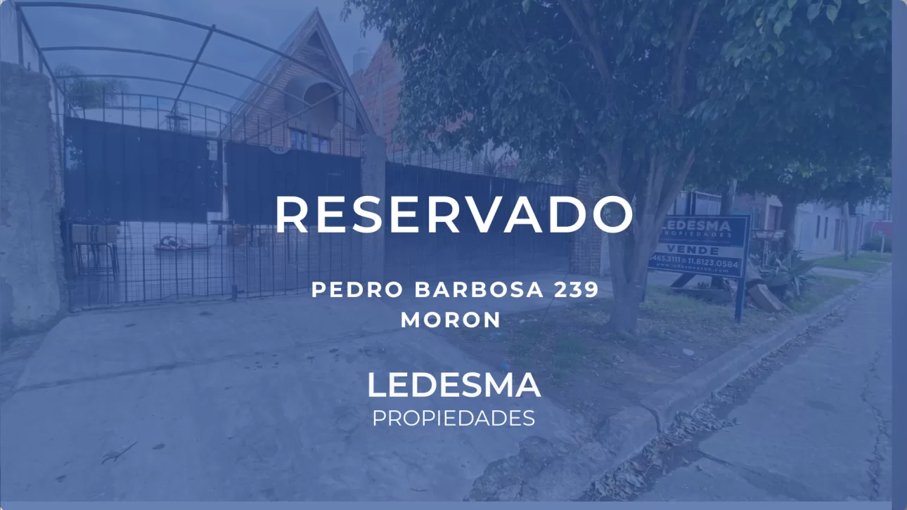 VENTA CASA 2 AMBIENTES EN MORÓN A REMODELAR