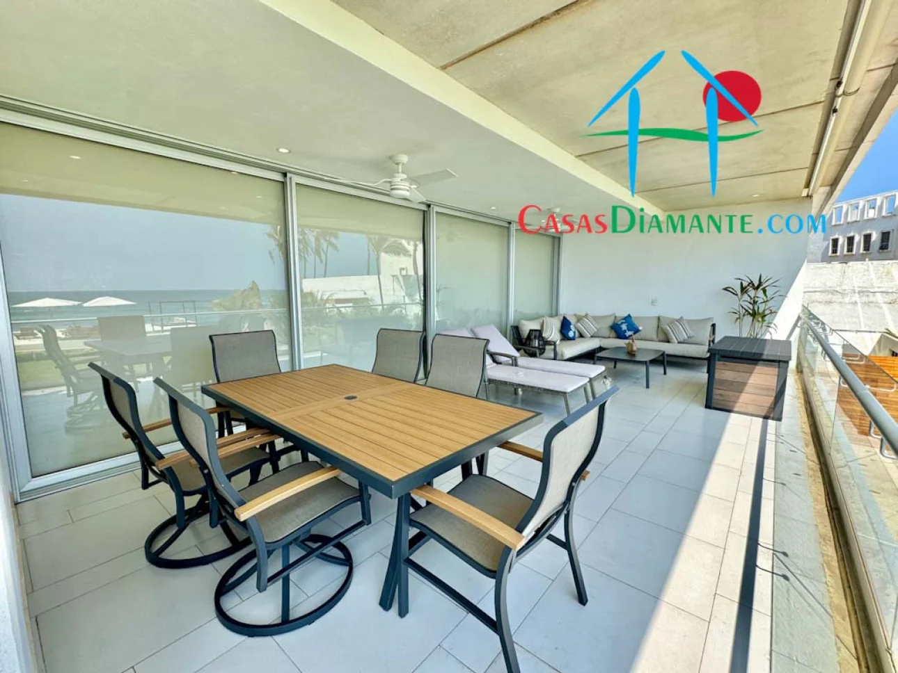 Departamento en Costa Real con terraza y vista al mar