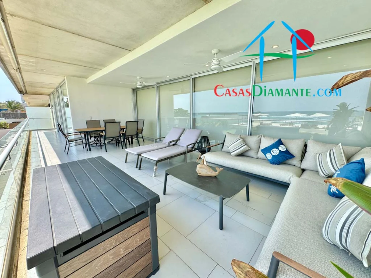 Departamento en Costa Real con terraza y vista al mar