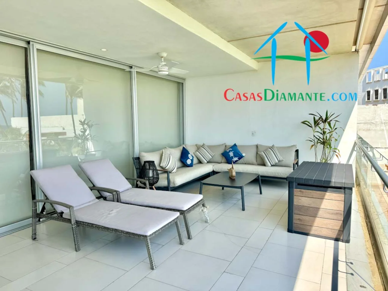 Departamento en Costa Real con terraza y vista al mar
